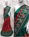  Gadhval Print Saree - kalarang-2 thumb 1