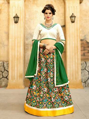 RCT FASHION MULTI GREEN CHOLI