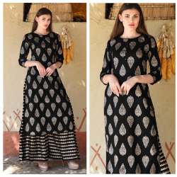 RCT FASHION RAYON COTTON KURTI-PLAZO