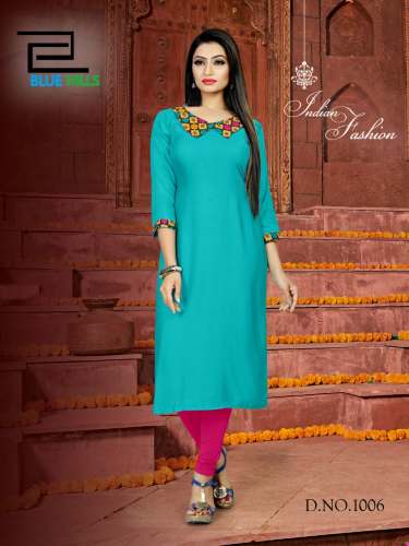RCT FASHION RAYON PRINT KURTI
