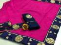 Designer Chanderi Cotton Sarees thumb 3