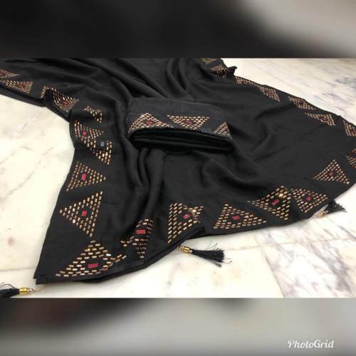 DESIGNER SATIN SAREE
