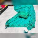 DESIGNER SATIN SAREE thumb 3
