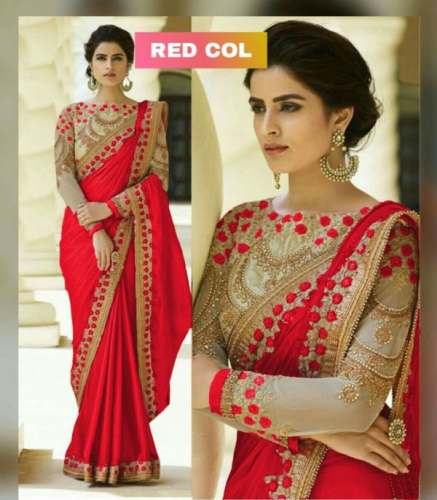Exclusive Embroidered Rangoli Silk Sarees