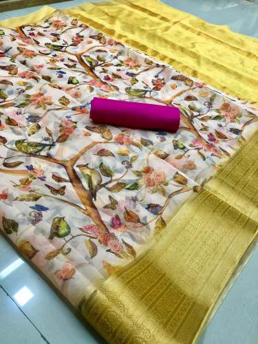 Organza Printed Saree 