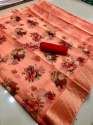 Organza Printed Saree  thumb 6