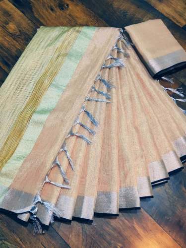 Tissue Linen Sarees