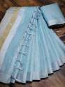 Tissue Linen Sarees thumb 5