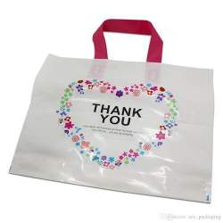 Printed Plastic Loop Handle Bag