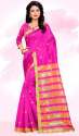 Pink silk saree