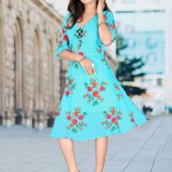 Floral short kurti