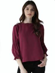 Maroon ladies top