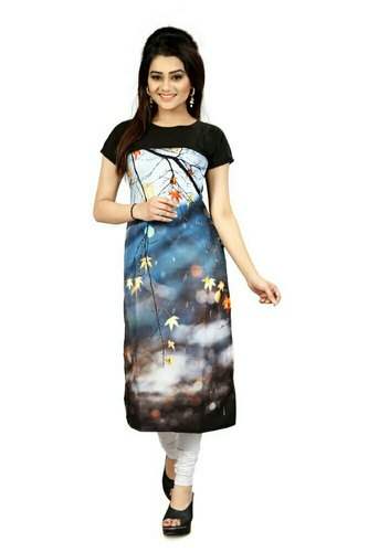 Multi color printed kurti