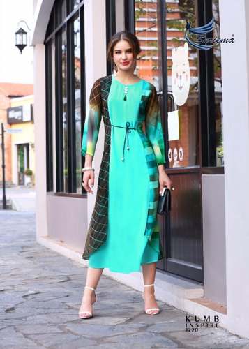 Round plain kurti