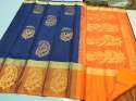 orange-and-blue-cotton-silk-saree