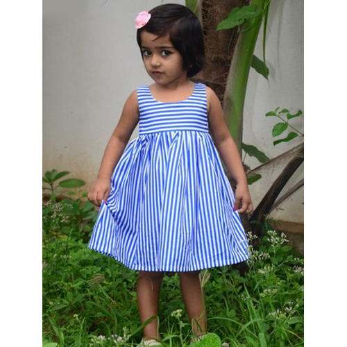 Blue color frock 