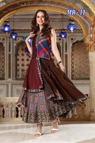 Chanderi Cotton Selfie Kurtis