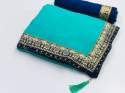 Designer Marbel Chiffon Sarees thumb 1