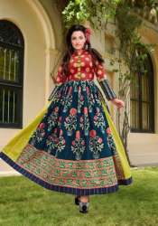 Digital Print Anarkali Crepe Kurtis