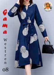 Heavy Crepe Digital Printed One Piece