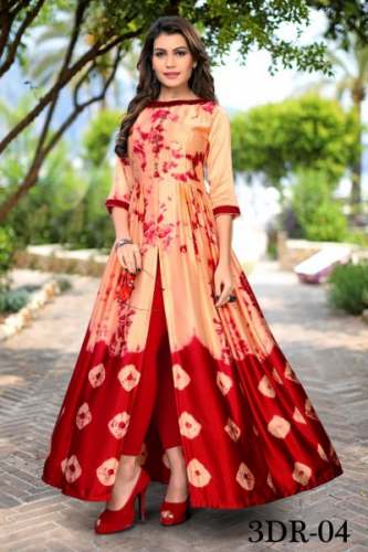 Ladies Digital Printed Gown