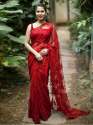Latest Fancy Lady Net Sarees thumb 2