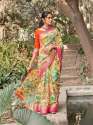 LINEN DIGITAL PRINTED SAREE thumb 7