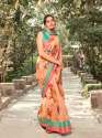 LINEN DIGITAL PRINTED SAREE thumb 9