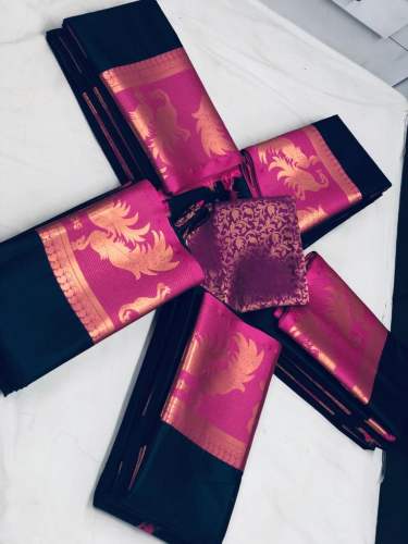 Peacock Design Cotton Silk Sarees