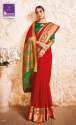 SOFT SILK KALAMKARI WEAVING SAREE thumb 1