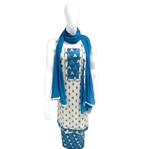 Designer cotton dress material by Jai Chanda Textiles