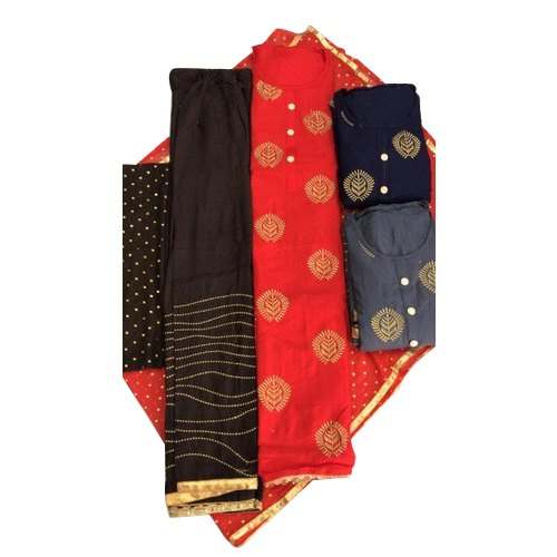 Designer semi stitched suit