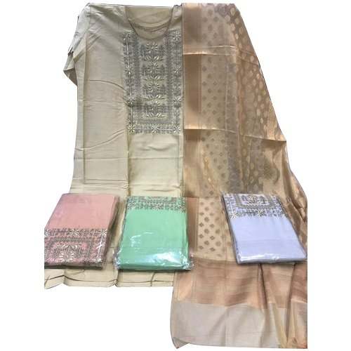 Fancy suit material by Jai Chanda Textiles