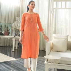 Hand Work Kurti Plazzo Set by Psyna
