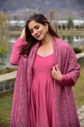 CHANDERI PINK COLOR GOWN