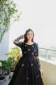 DESIGNER BLACK COLOR GOWN thumb 1
