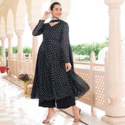 DESIGNER EMBROIDERED 2COLOR ANARKALI GOWN