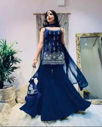 Designers Party Wear Look Top With Bottom Dupatta
