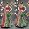  Faux Georgette Croset lehenga Choli thumb 1