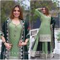 GEORGETTE WITH FAUX HAVY KURTI WITH LEHENGA