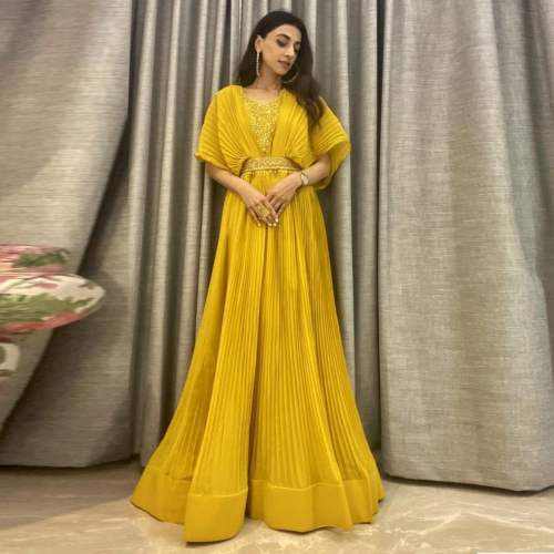 HALDI SPECIAL YELLOW COLOR GOWN