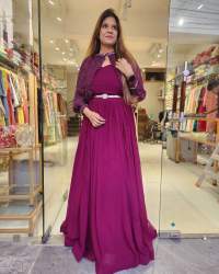 LAUNCHING NEW PARTY WEAR 2 COLOR GOWN