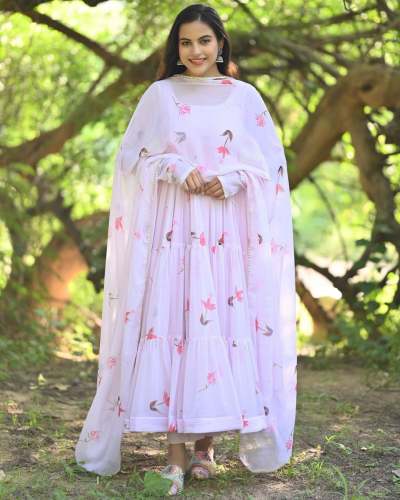 NEW ANARKALI PRINTED DESIGNER GOWN