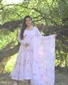 NEW ANARKALI PRINTED DESIGNER GOWN thumb 3