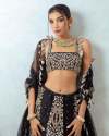 NEW BLACK COLOR LEHENGA CHOLI thumb 1
