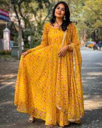 NEW COLLECTION YELLOW COLOR GOWN