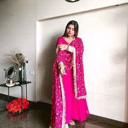 NEW DESIGNER EMBROIDERED ANARKALI GOWN