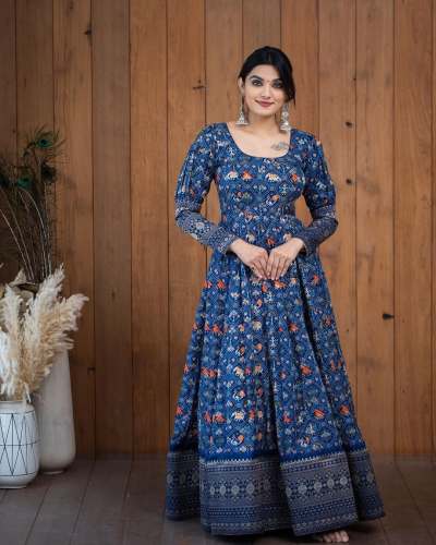 NEW DESIGNER GOTA ZARI GOWN