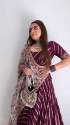 NEW FAUX GEORGETTE PURPLE LEHENGA CHOLI thumb 2