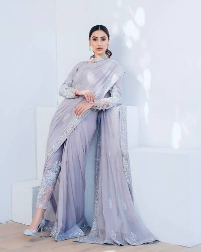 NEW LUNCHING FANCY PARTY WEAR PALAZZO SAREES